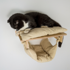 Hammock Bed for Pets, Cat Bed Shelf with Cat Toys